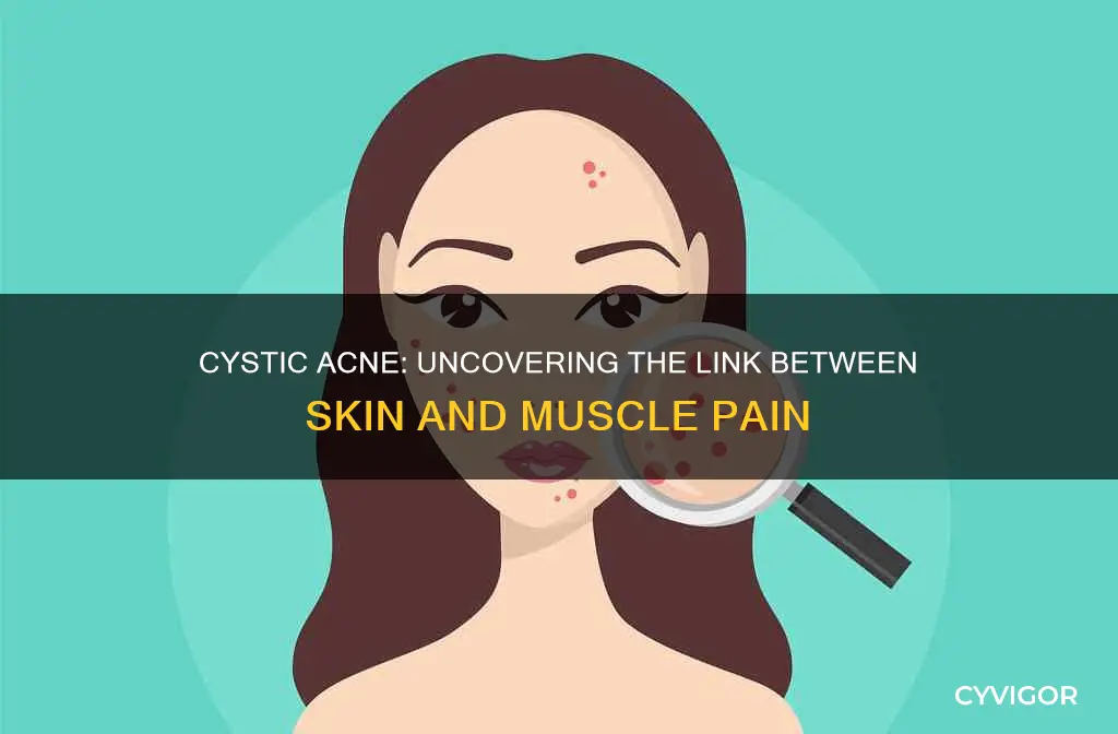 can cystic acne cause muscle pain