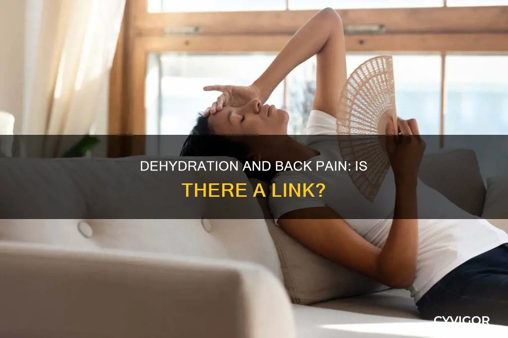 can dehydration cause back muscle pain