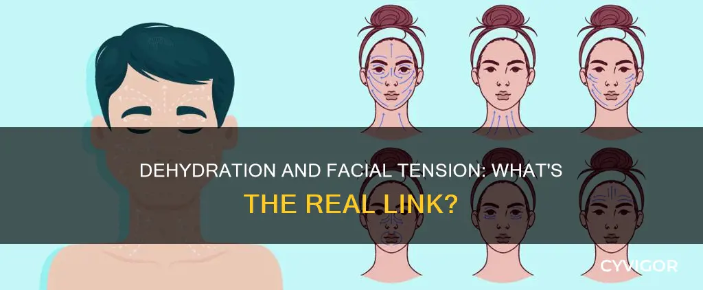 can dehydration cause facial muscle tension