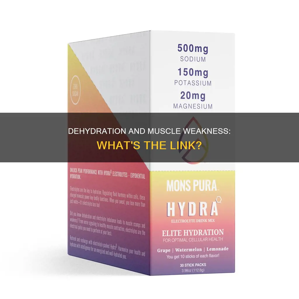 can dehydration cause weak muscles