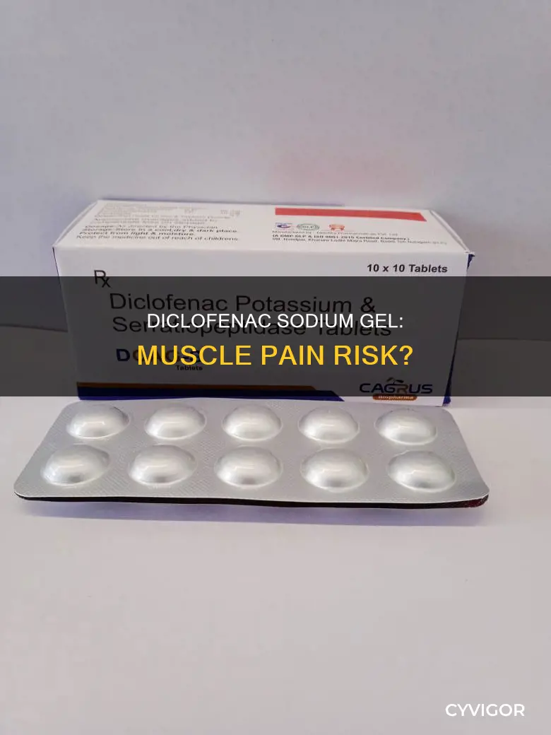can diclofena sodium gel 3 cause muscle pain