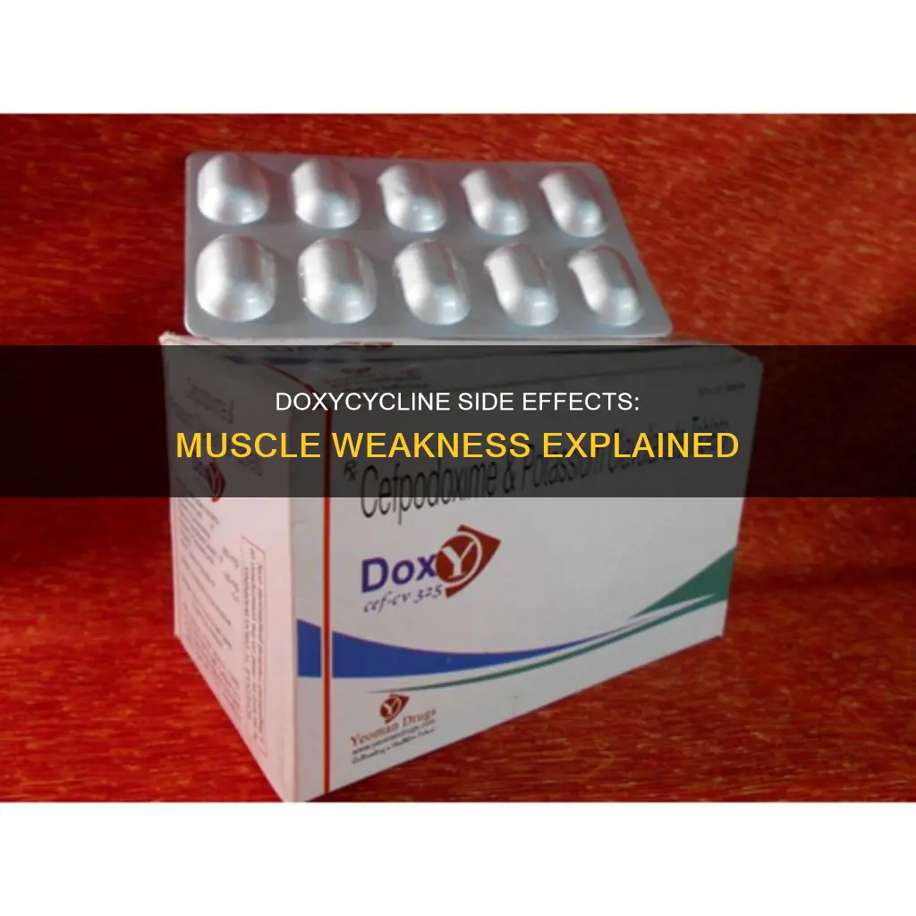 can doxycycline cause muscle weakness