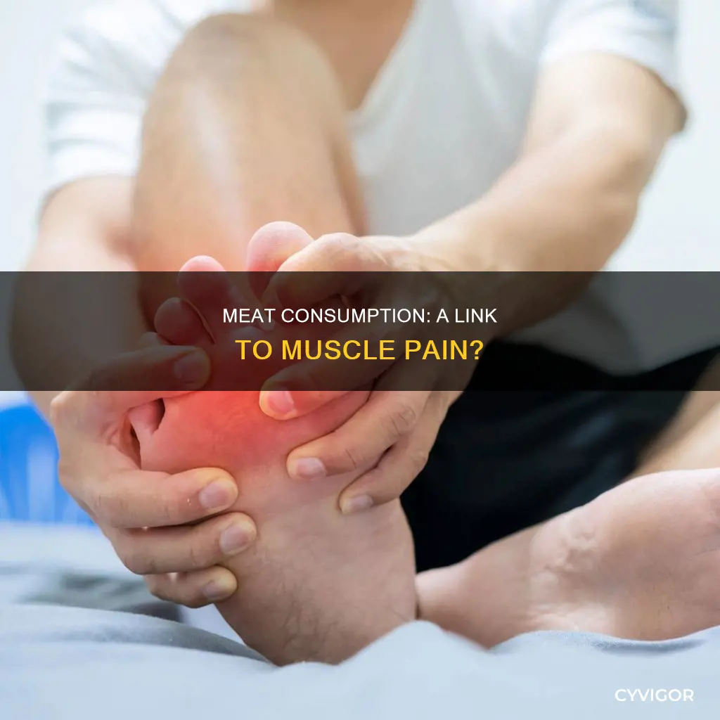 can eating meat cause muscle pain
