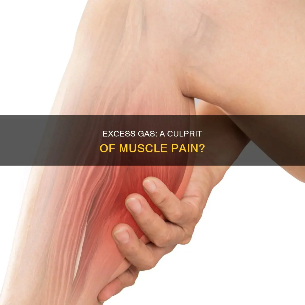 can excessive gas cause muscle pain