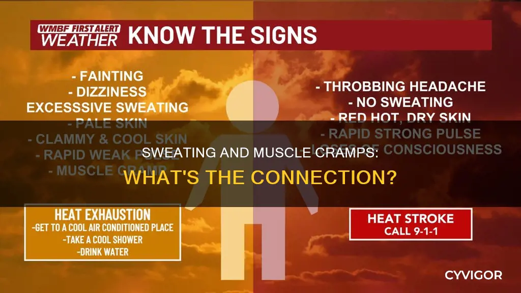 can excessive sweating cause muscle cramps