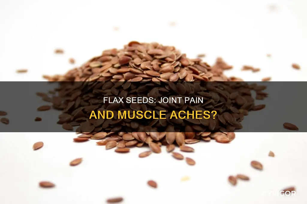 can flax seeds cause joint muscle aches