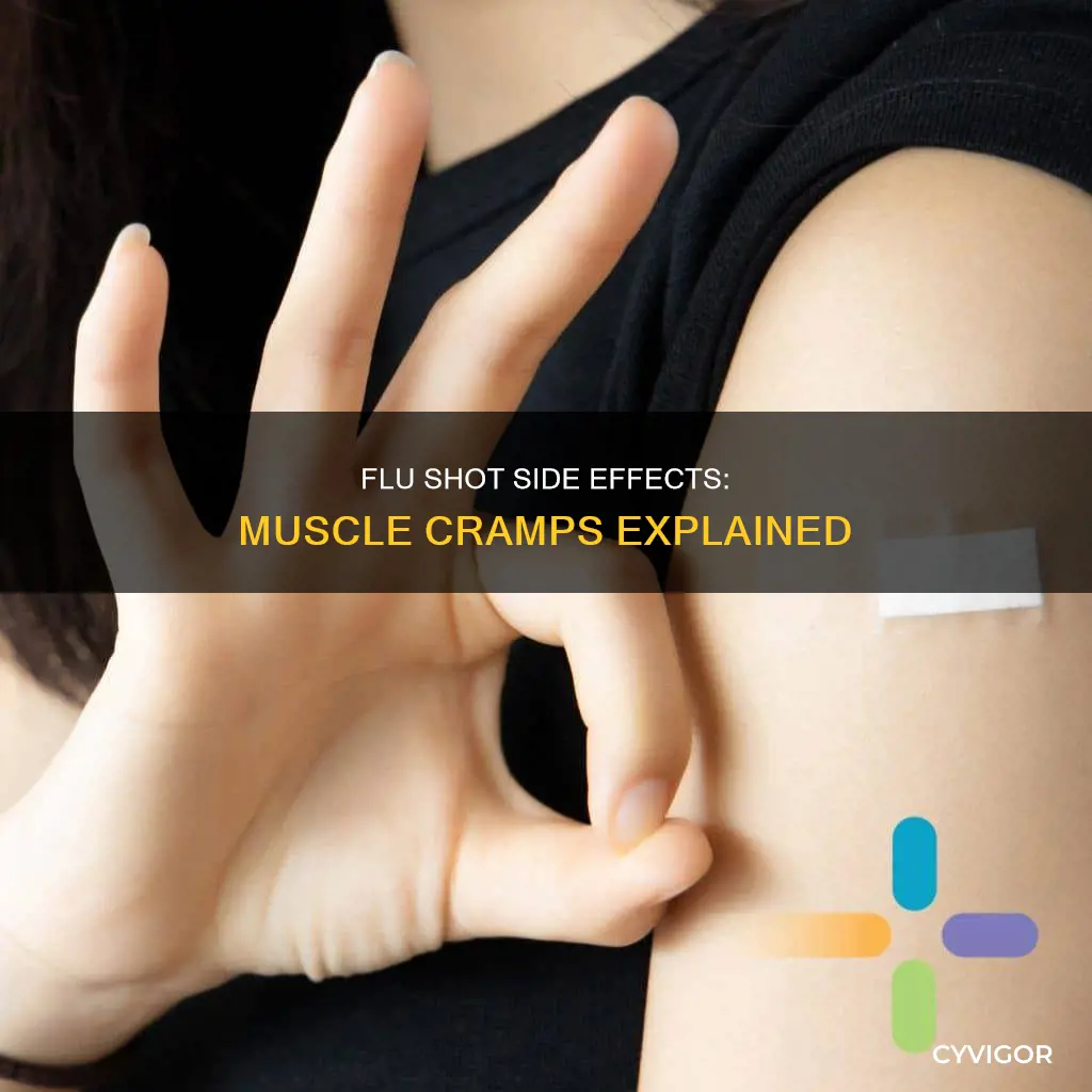 can flu shot cause muscle cramps