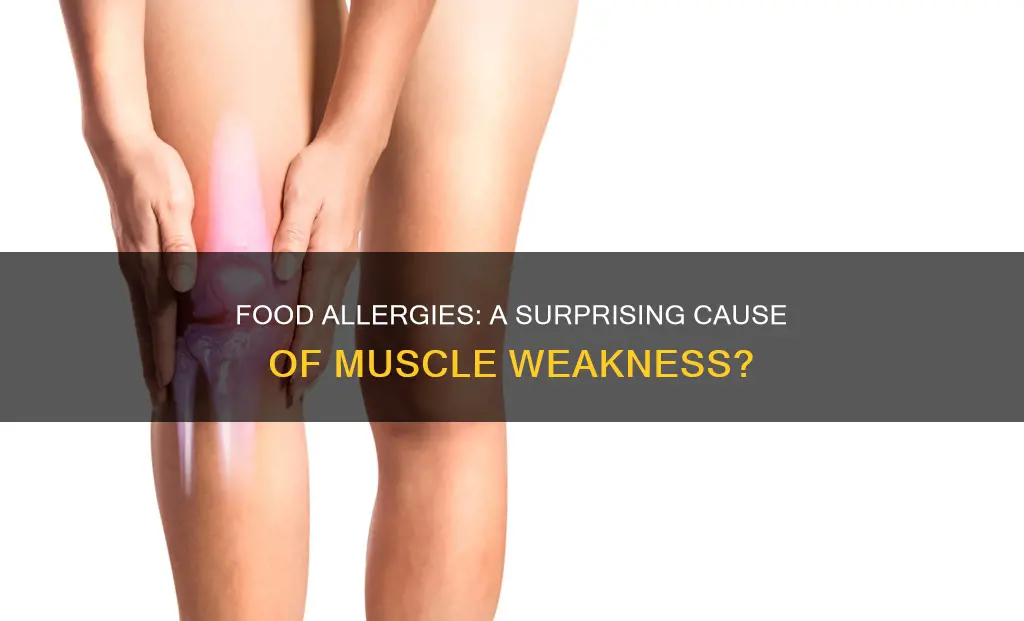 can food allergies cause muscle weakness