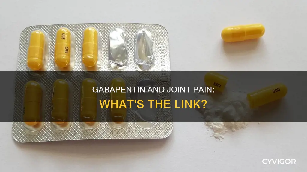 can gabapentin cause joint and muscle pain