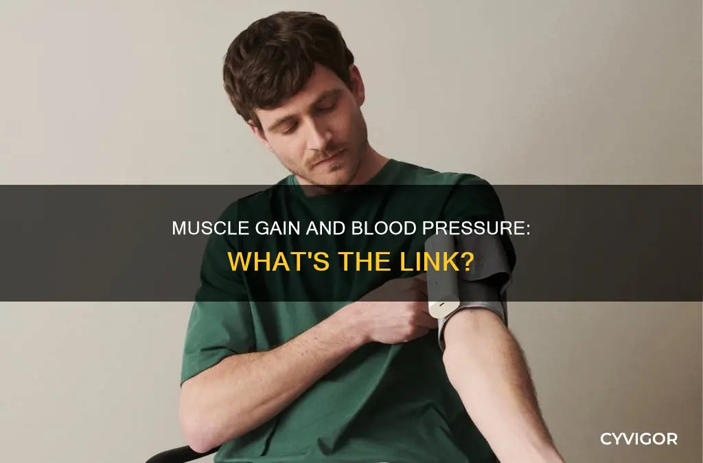can gaining muscle cause high blood pressure