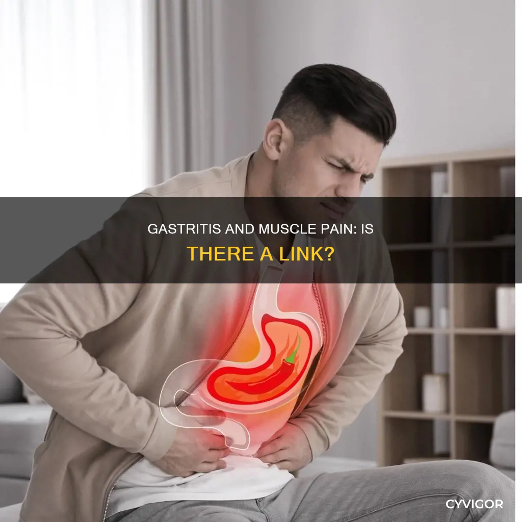can gastritis cause muscle pain