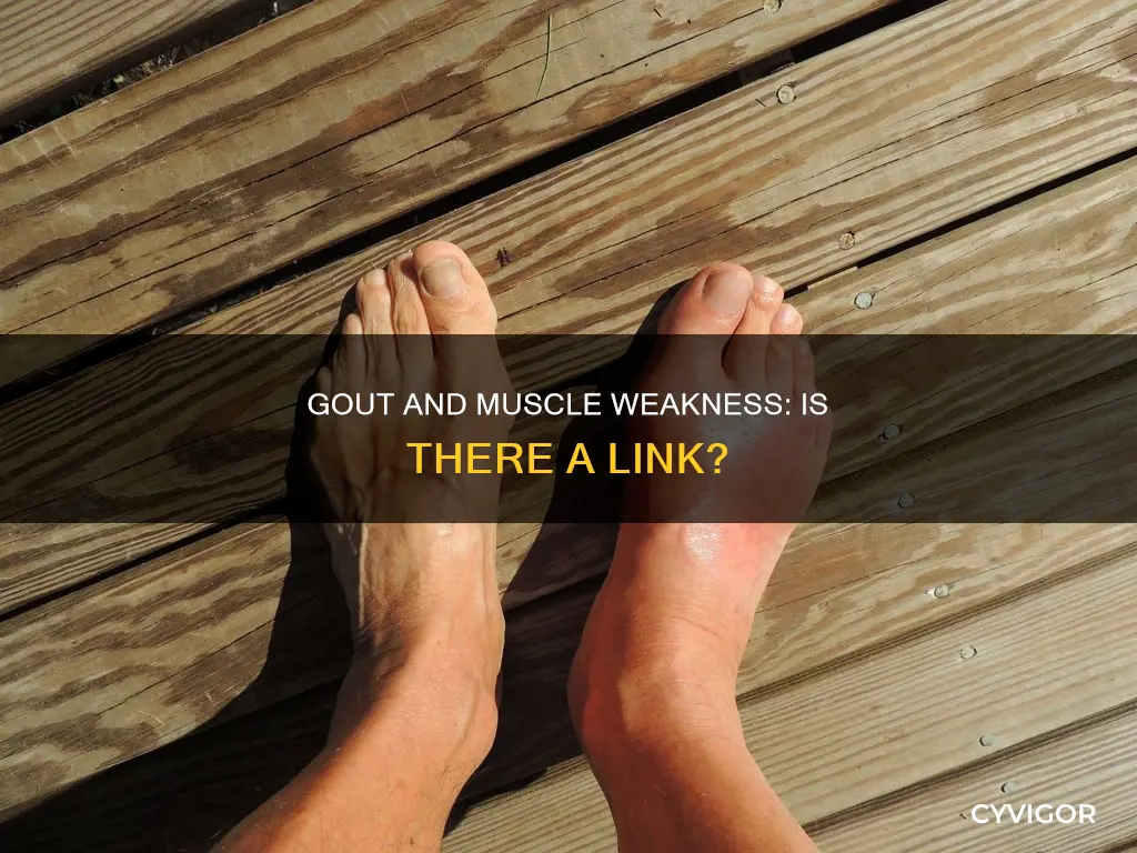 can gout cause muscle weakness