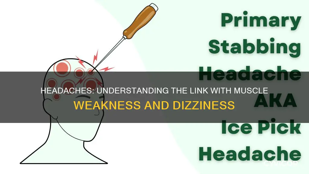 can headaches cause muscle weakness and dizziness