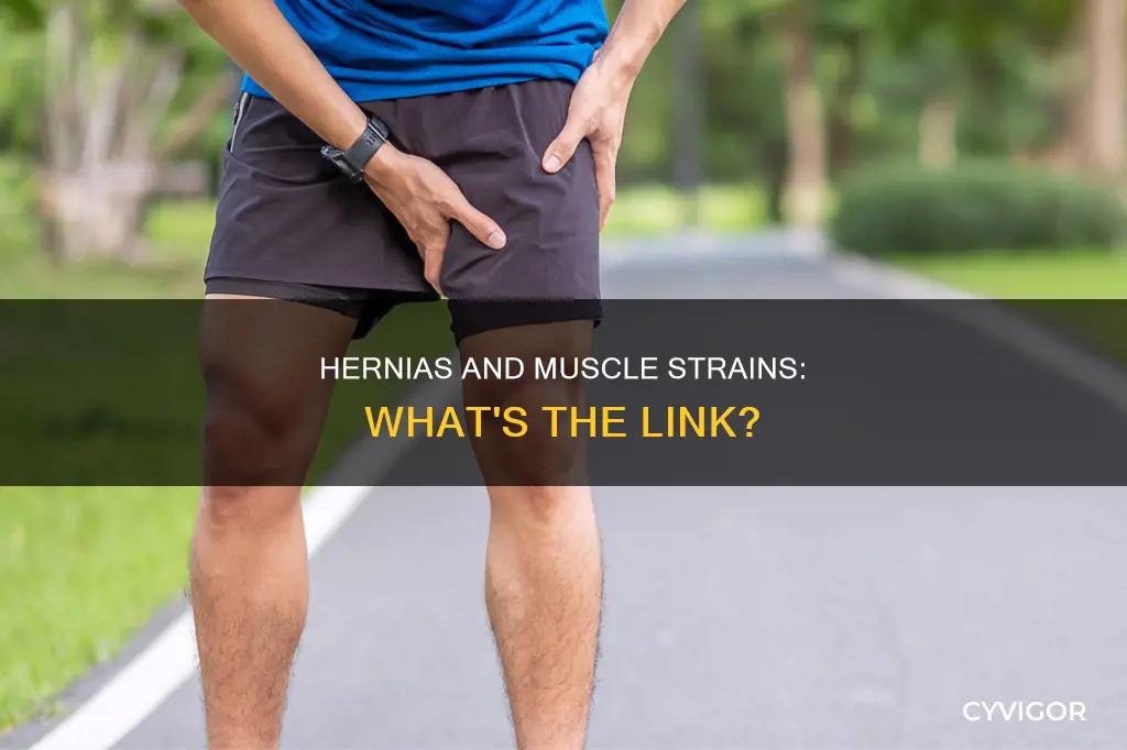 can hernia cause muscle strain