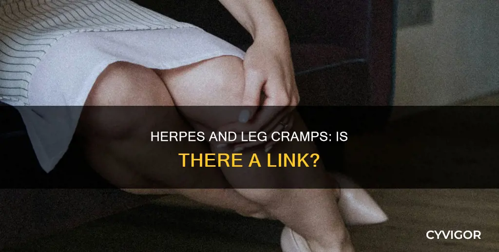 can herpes cause muscle cramp in legs