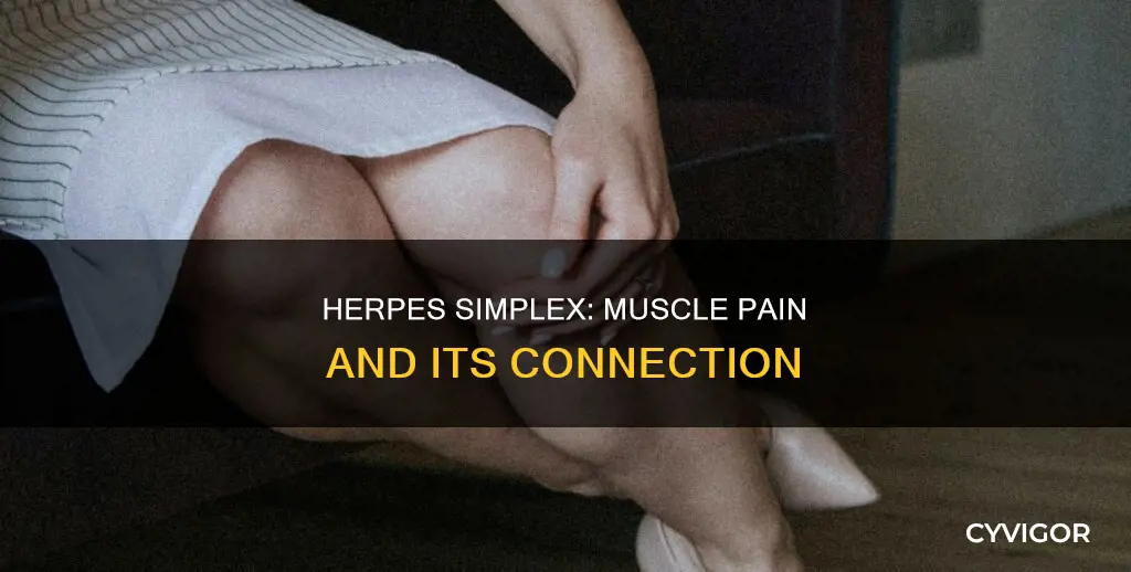 can herpes simplex cause muscle pain