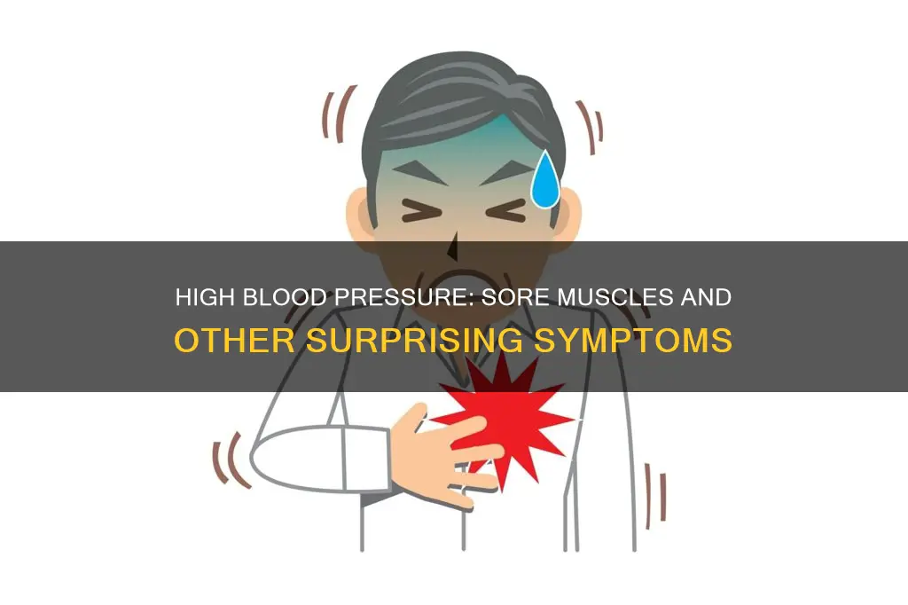can high blood pressure cause sore muscles