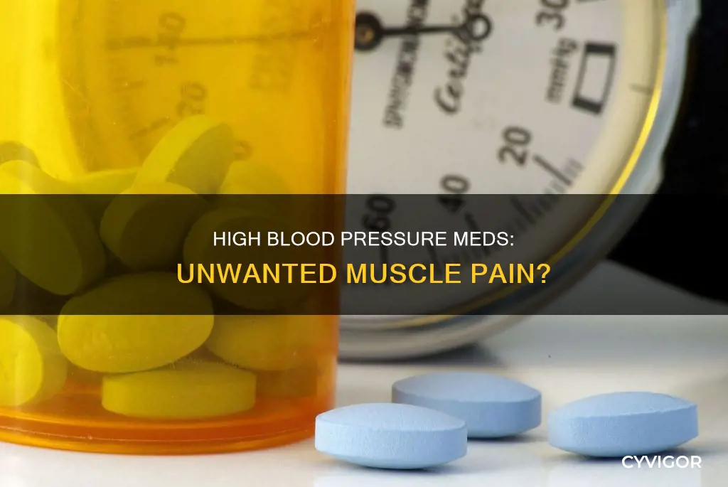 can high blood pressure medication cause muscle pain