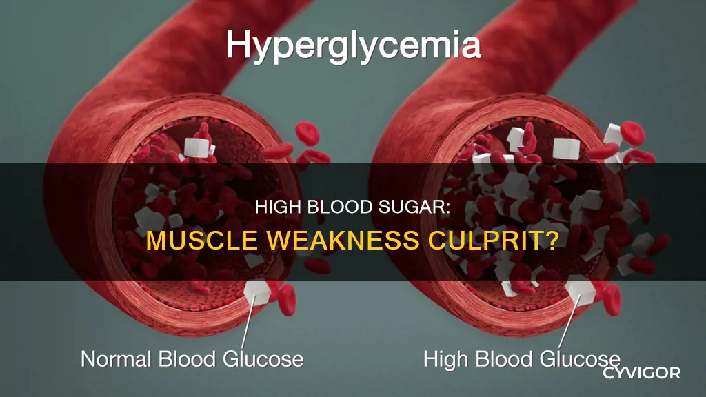 can high blood sugar cause muscle weakness