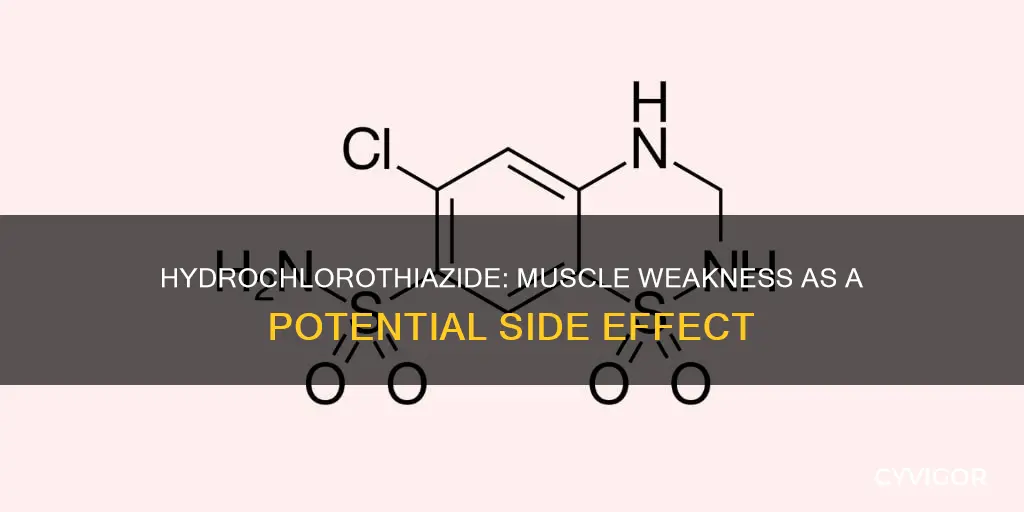 can hydrochlorothiazide cause muscle weakness