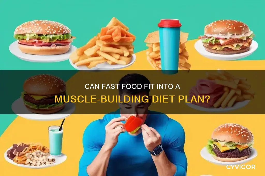can i eat fast food and still gain muscle