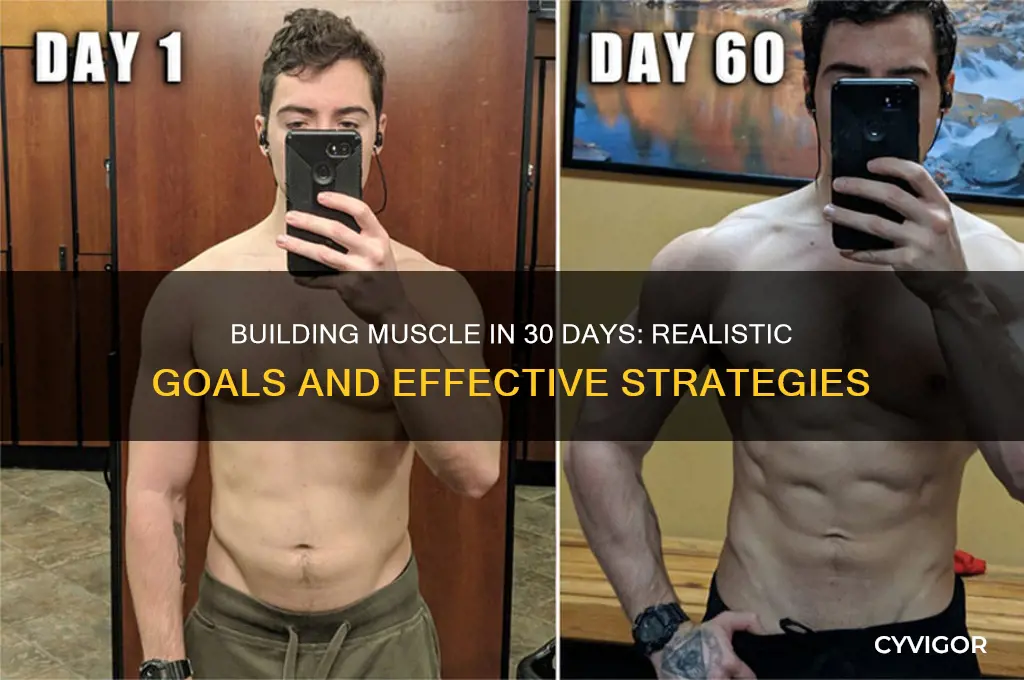 can i gain muscle in 30 days