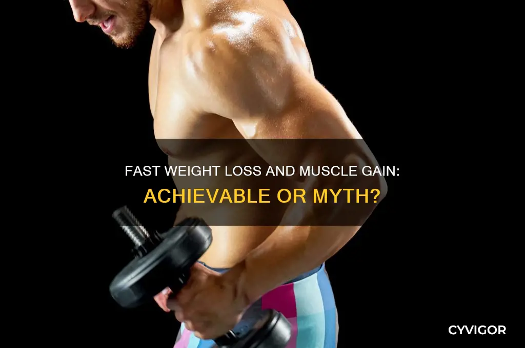 can i lose weight fast and gain muscle