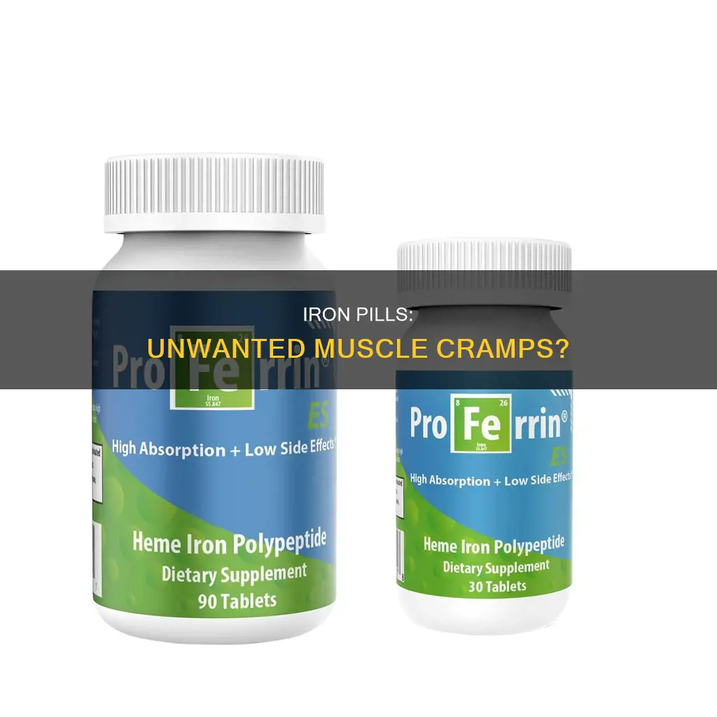 can iron pills cause muscle cramps