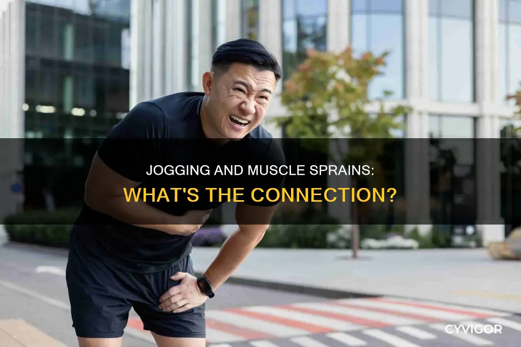 can jogging cause muscle sprain