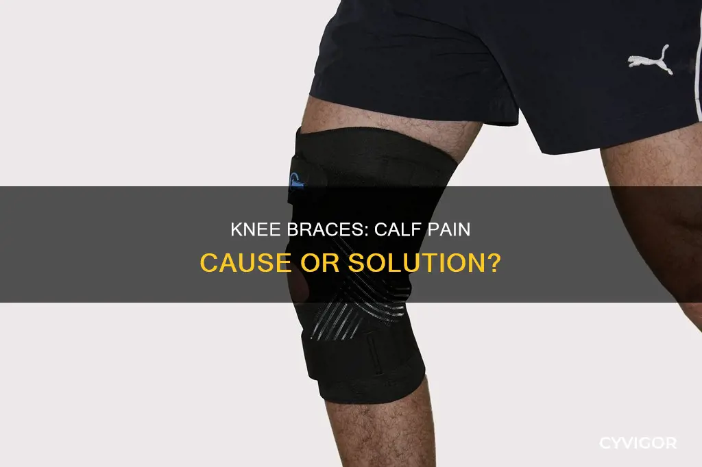 can knee brace cause calf muscle pain