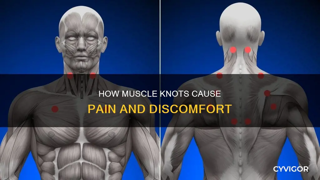can knotted muscles cause pain