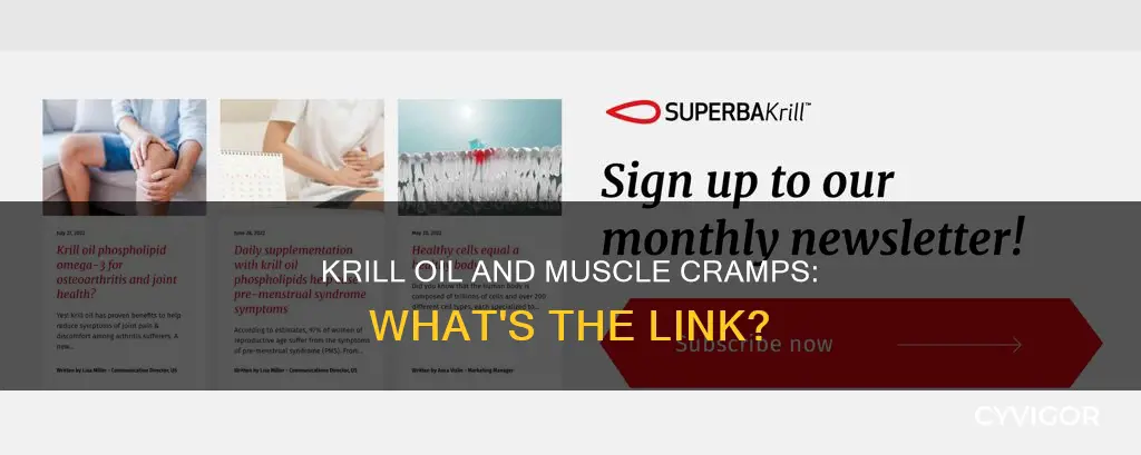 can krill oil cause muscle cramps