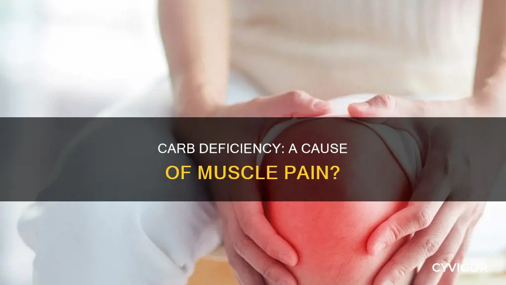 can lack of carbohydrates cause muscle pain