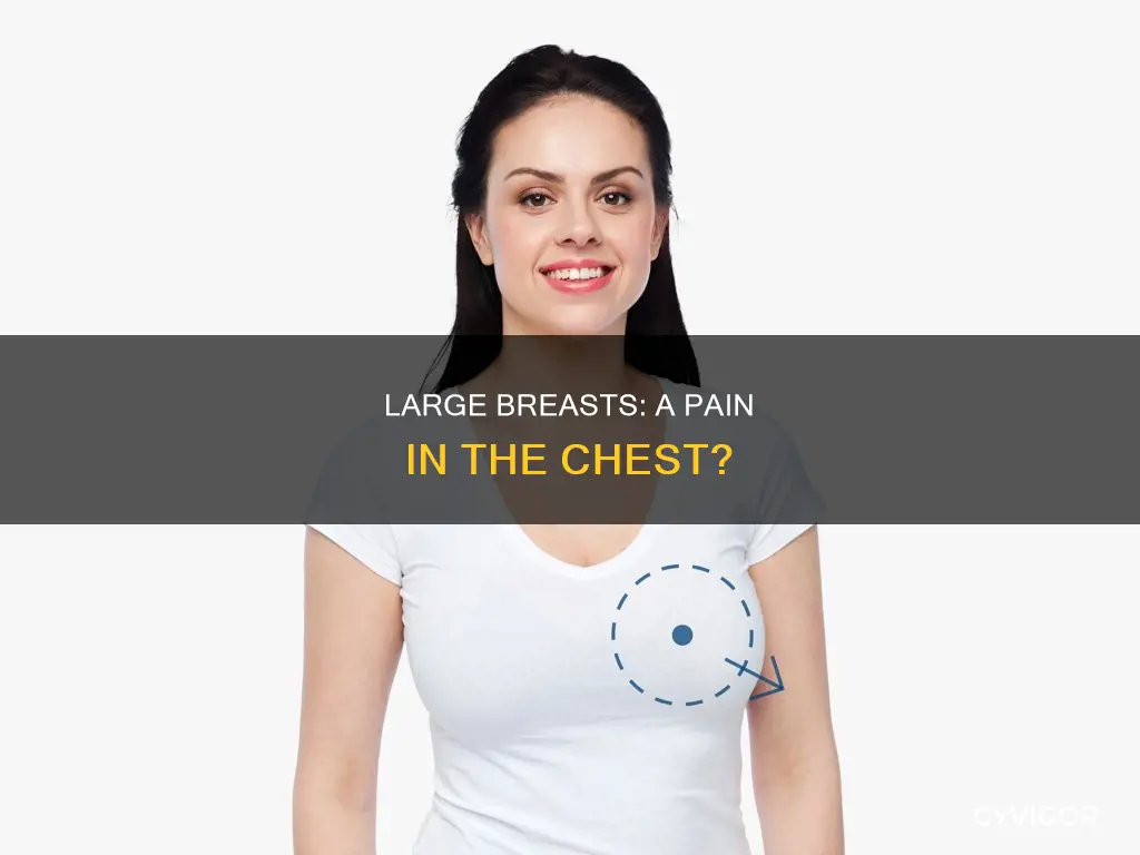 can large breasts cause chest muscle pain