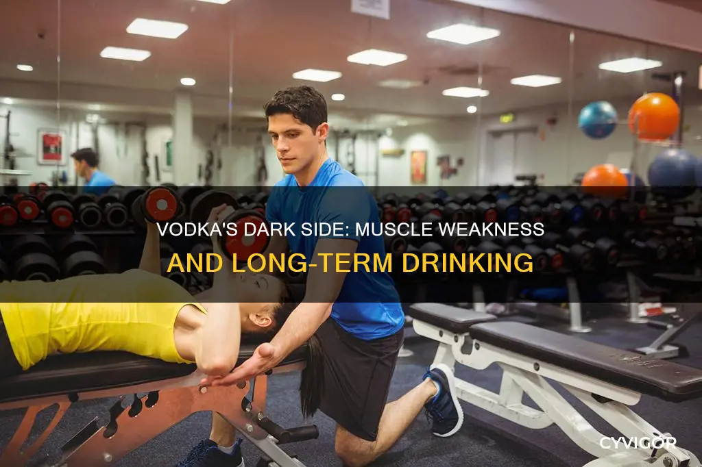 can long term vodka drinking cause muscle weakness