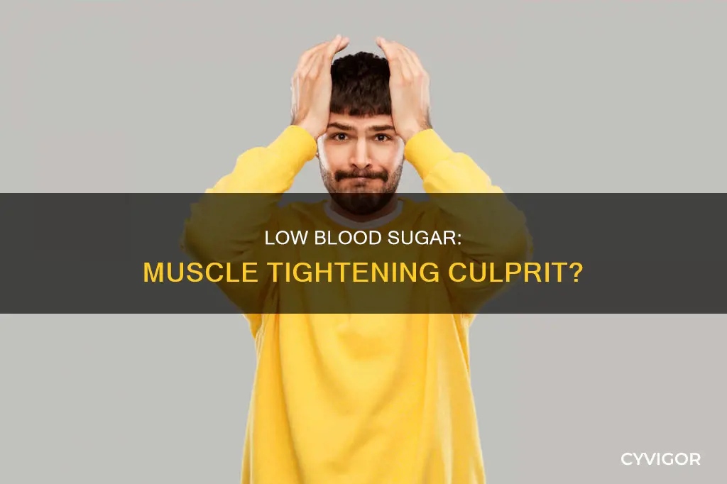 can low blood sugar cause muscle tightenimng