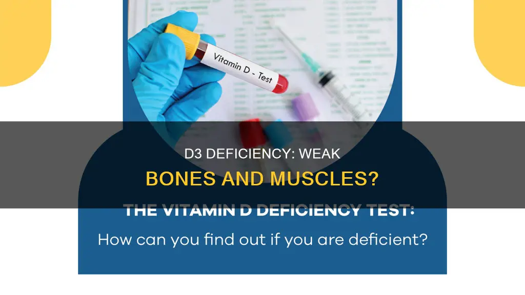 can low d3 cause bone and muscle weekness