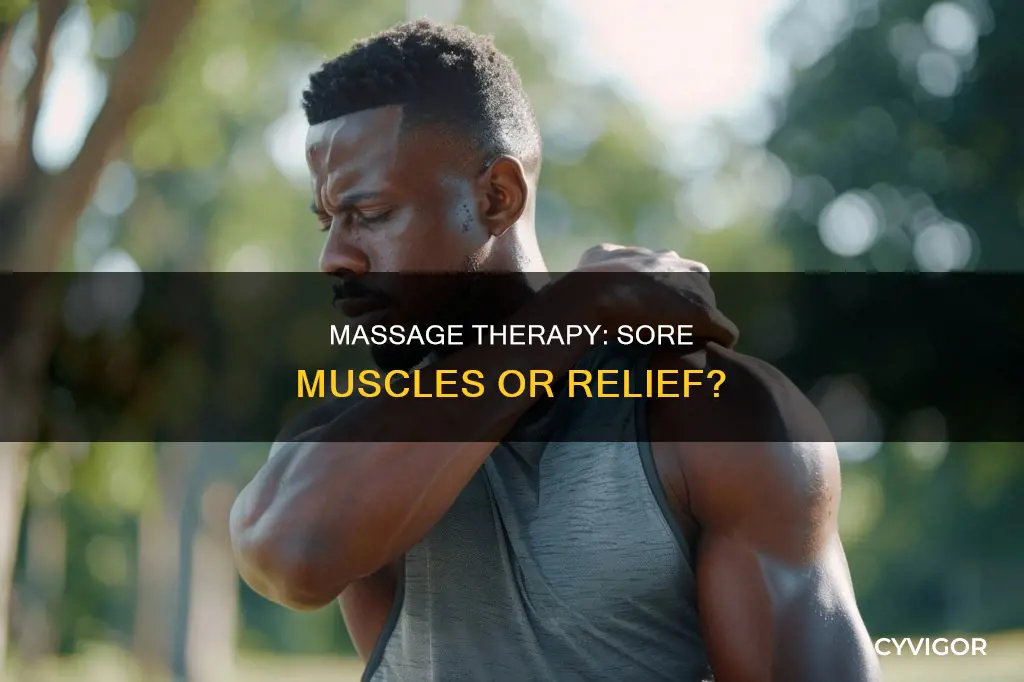 can massage cause sore muscles