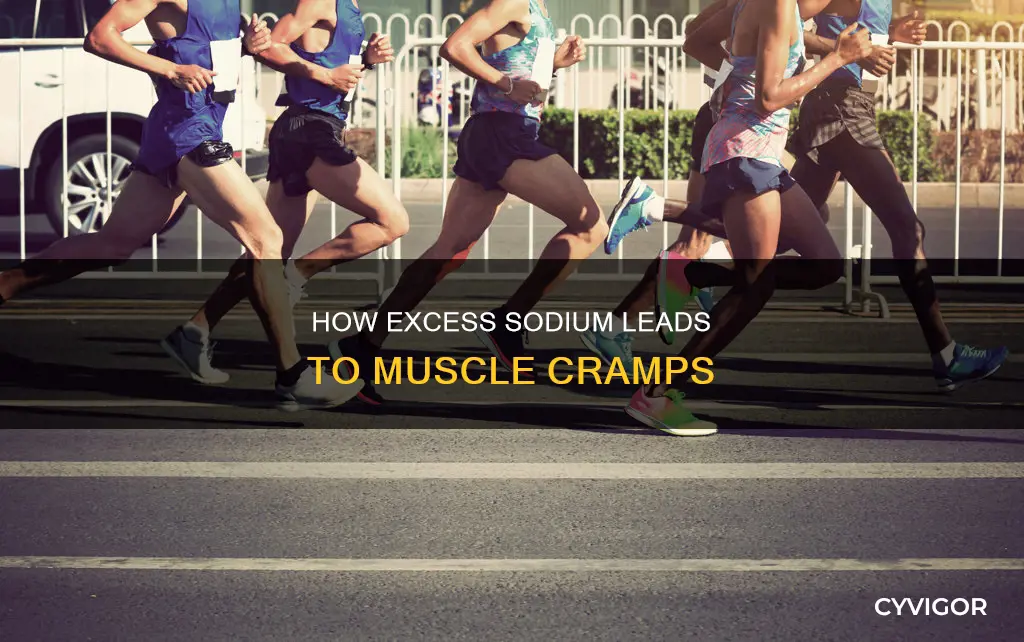 can muscle cramps be caused by too much sodium