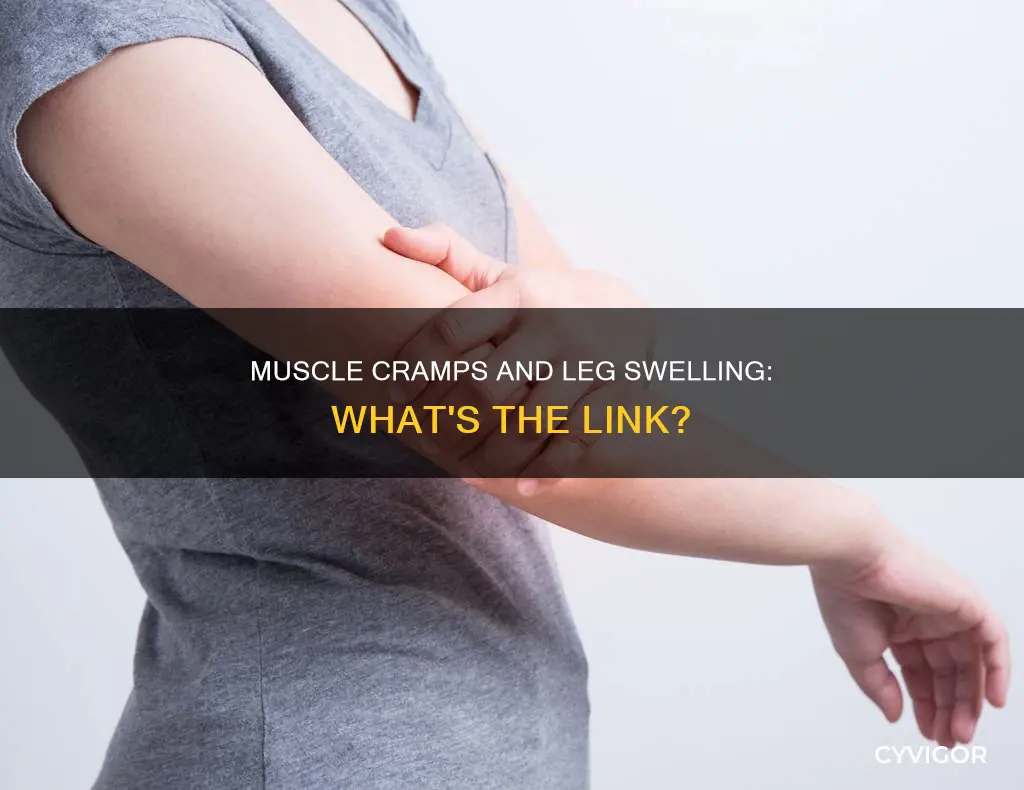 can muscle cramps cause leg swelling
