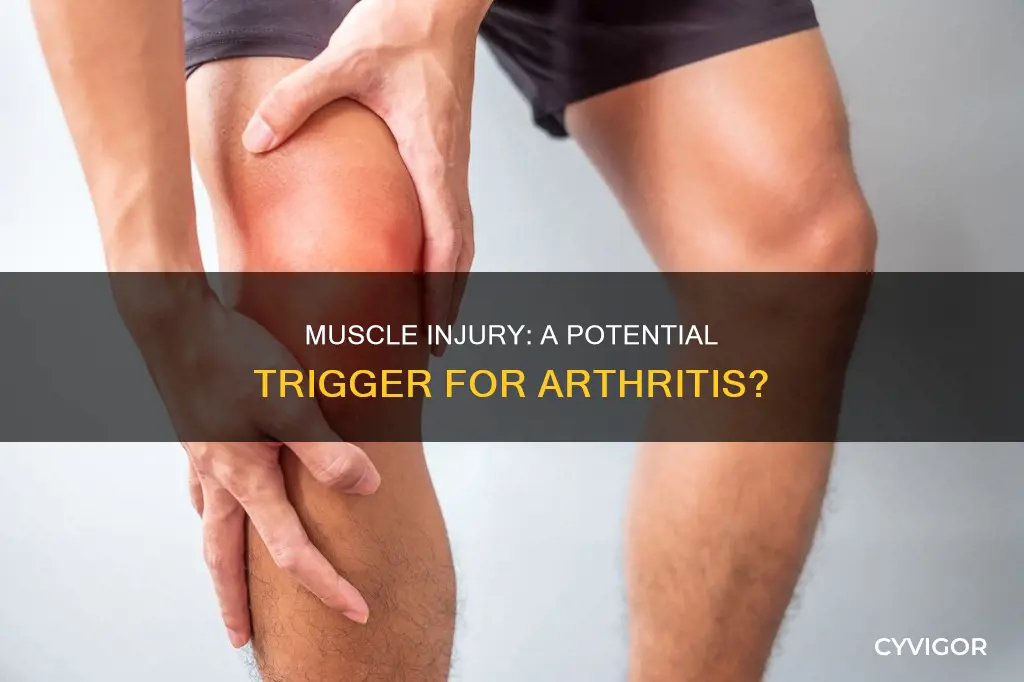 can muscle injury cause arthritis