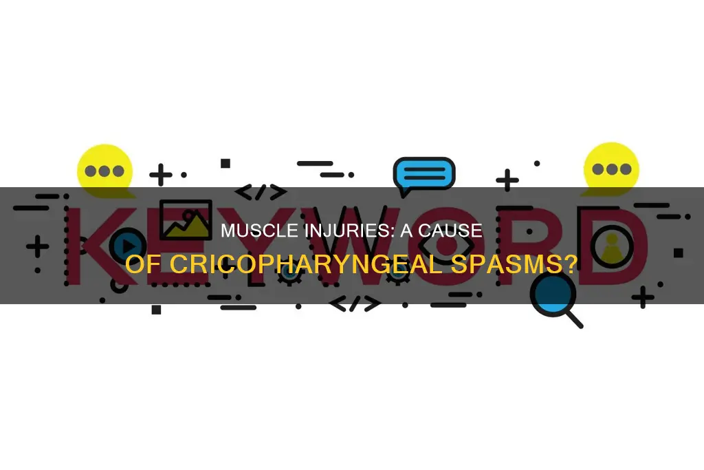 can muscle injury cause cricopharyngeal spasm