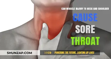 Muscle injuries: Sore throat or neck and shoulder pain?