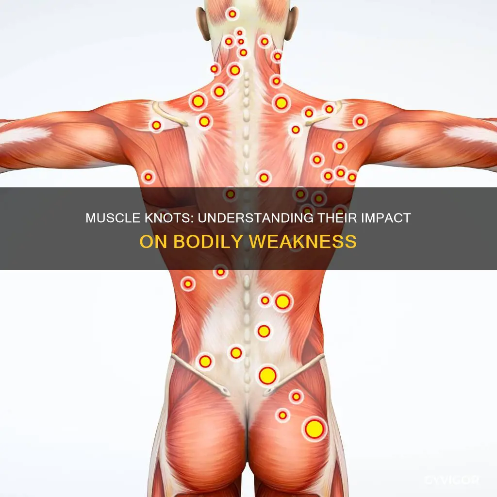 can muscle knots cause weakness