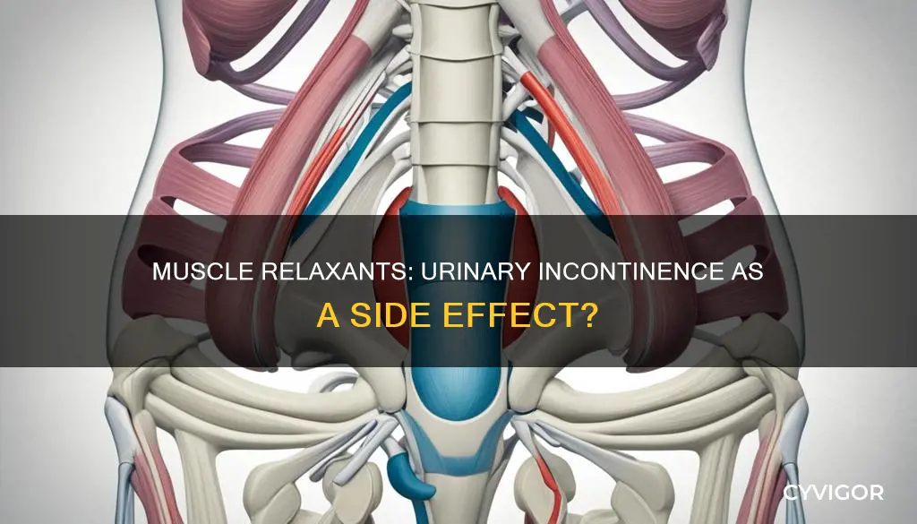 can muscle relaxants cause urinary incontinence