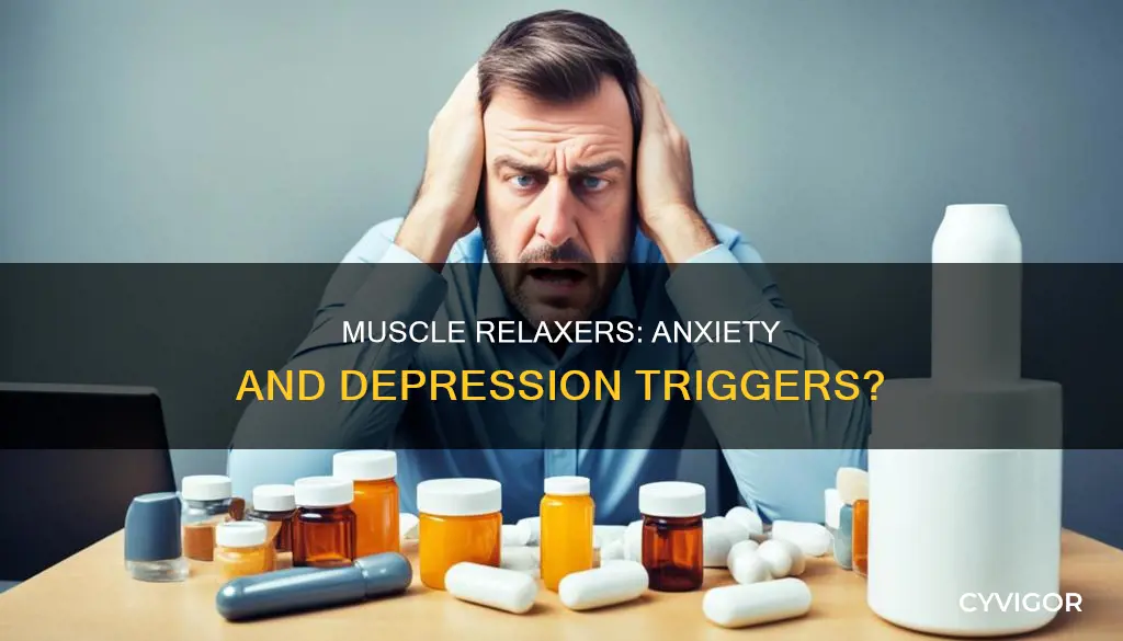 can muscle relaxer cause anxeity depression