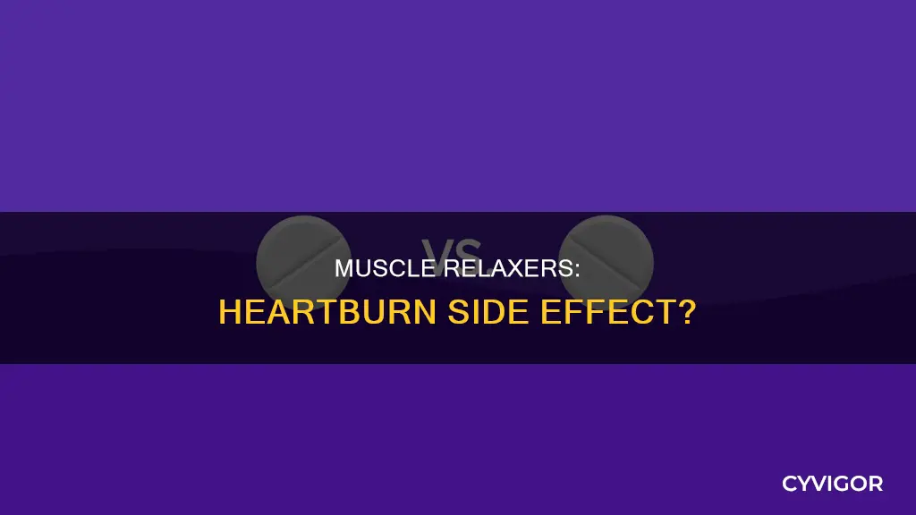 can muscle relaxers cause heartburn