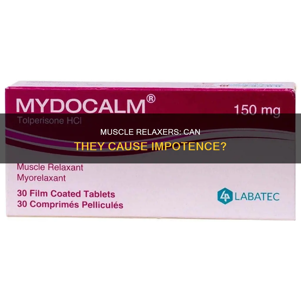 can muscle relaxers cause impotence