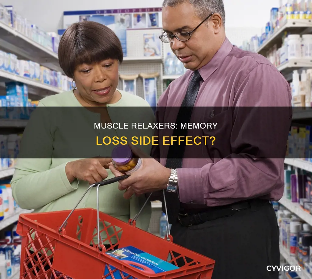 can muscle relaxers cause memory loss
