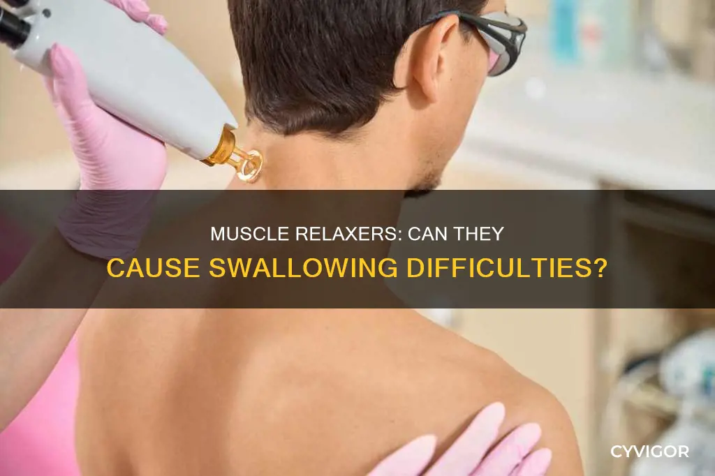 can muscle relaxers cause swallowing problems